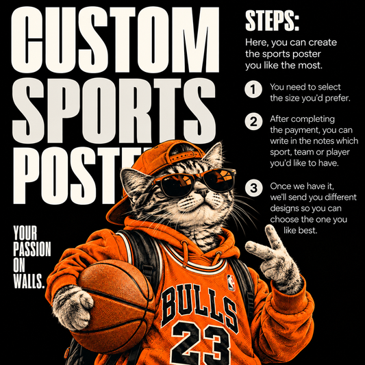 Your favourite sport. Your favourite player. Your own poster.