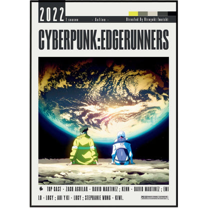 Cyberpunk Edgerunners anime poster art print UK