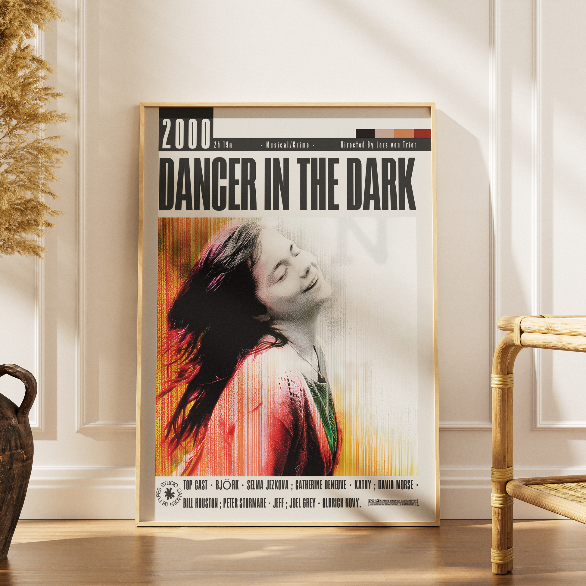 Dancer in the Dark 2000 Lars von Trier film poster print UK — Bjork Palme d'Or Cannes Best Actress musical tragedy wall art 260gsm printed in England