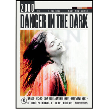 Dancer in the Dark 2000 Lars von Trier film poster print UK — Bjork Palme d'Or Cannes Best Actress musical tragedy wall art 260gsm printed in England