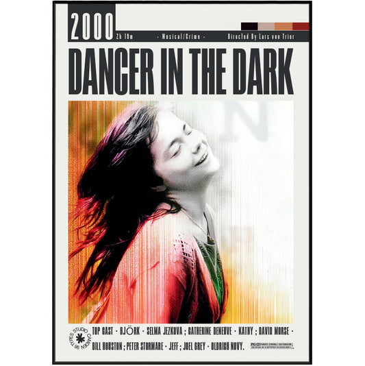 Dancer in the Dark 2000 Lars von Trier film poster print UK — Bjork Palme d'Or Cannes Best Actress musical tragedy wall art 260gsm printed in England