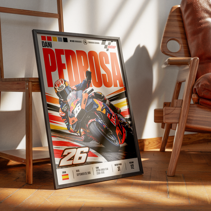 Dani Pedrosa #26 Repsol Honda MotoGP poster by 98types