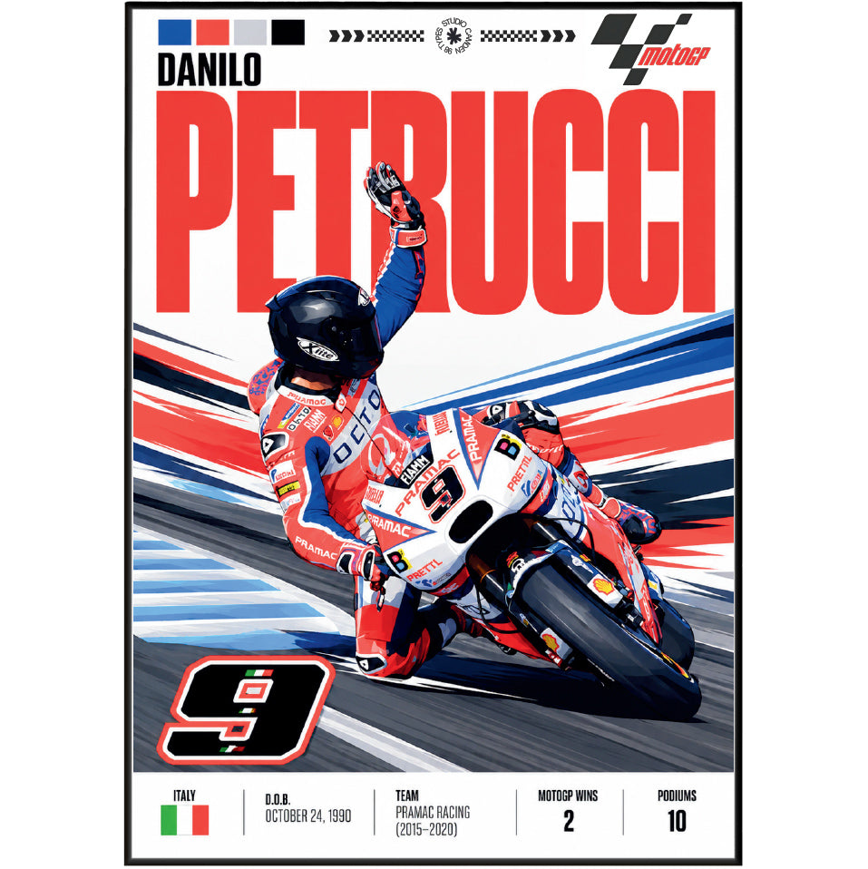Danilo Petrucci Petrux Ducati MotoGP poster by 98types