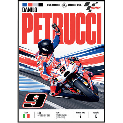 Danilo Petrucci Petrux Ducati MotoGP poster by 98types