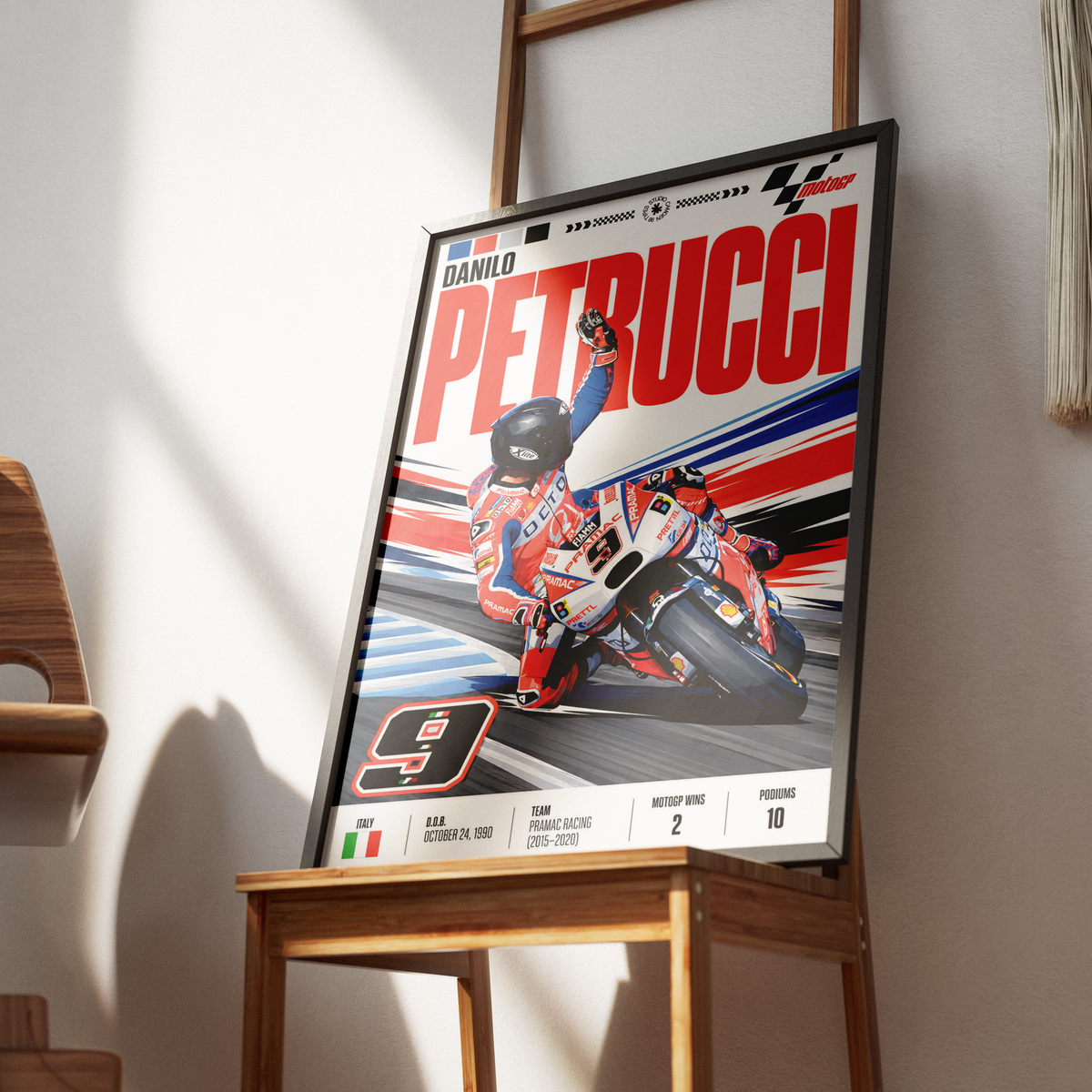 Danilo Petrucci Petrux Ducati MotoGP poster by 98types
