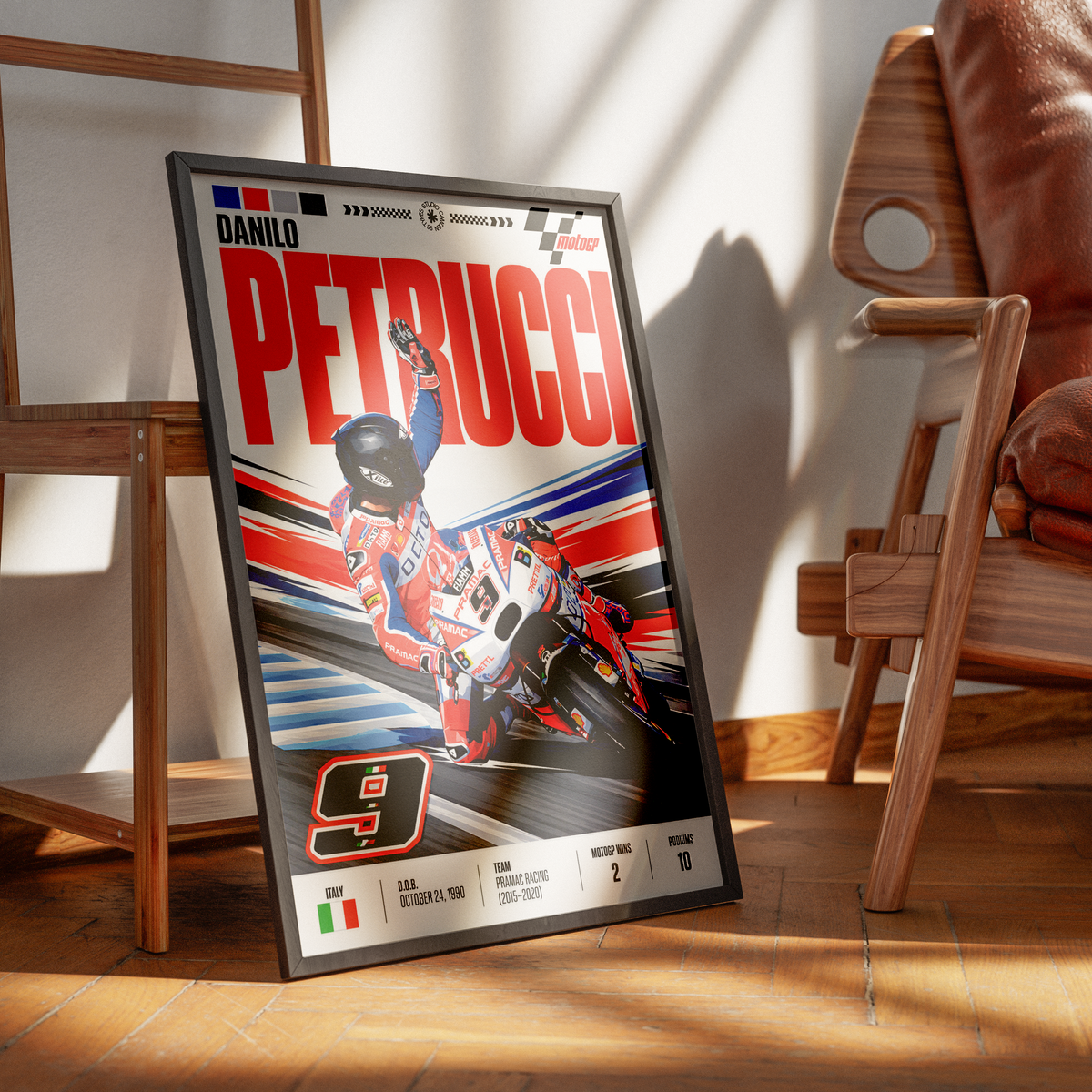 Danilo Petrucci Petrux Ducati MotoGP poster by 98types