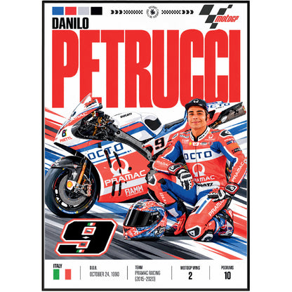 Danilo Petrucci Petrux Ducati MotoGP poster by 98types