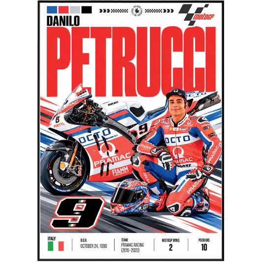 Danilo Petrucci Petrux Ducati MotoGP poster by 98types