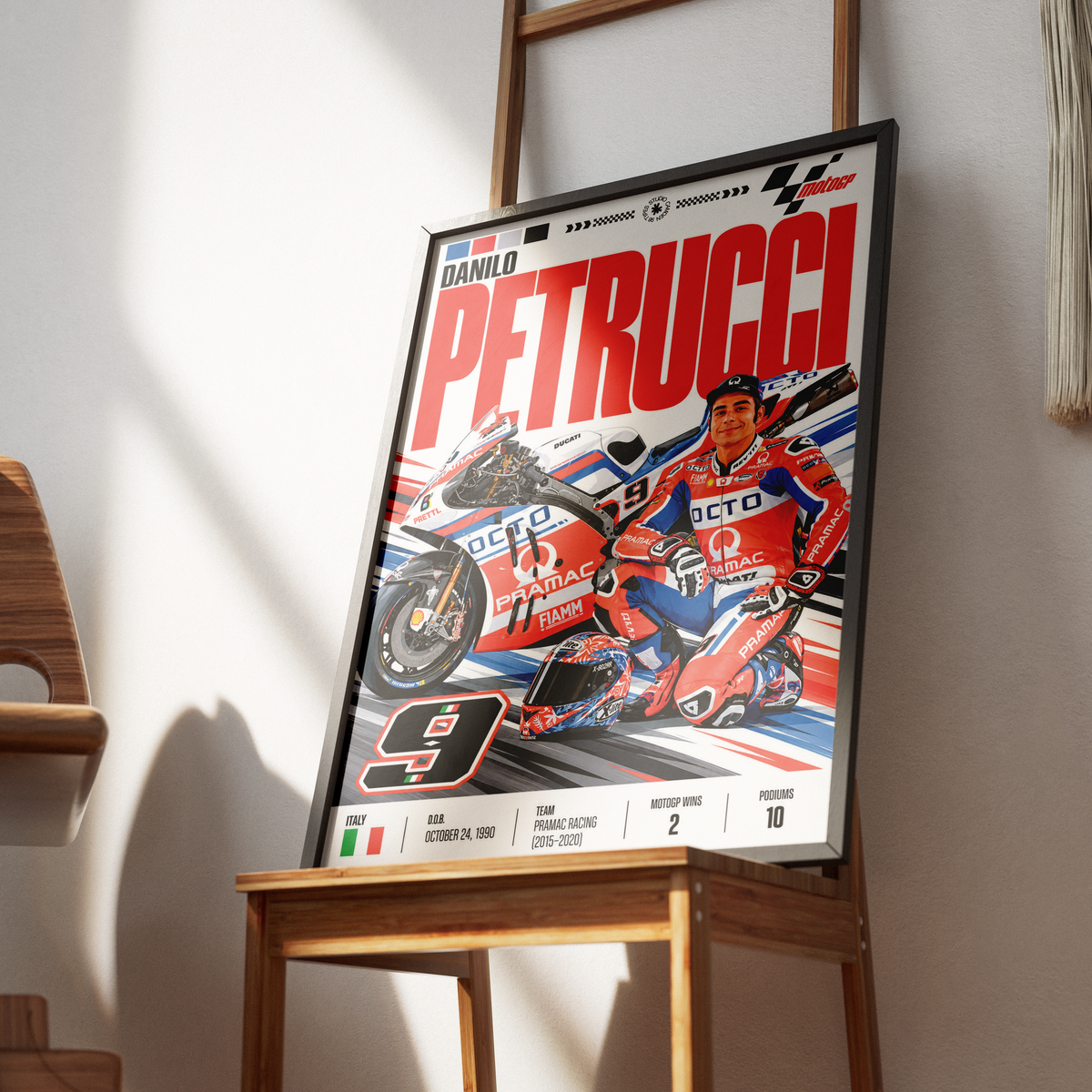 Danilo Petrucci Petrux Ducati MotoGP poster by 98types