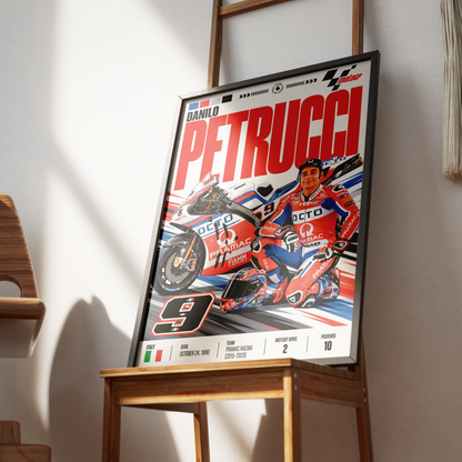 Danilo Petrucci Petrux Ducati MotoGP poster by 98types