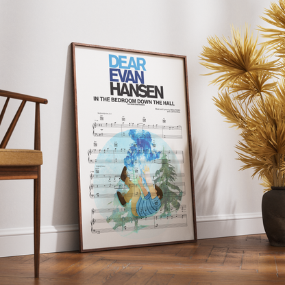 Dear Evan Hansen - IN THE BEDROOM DOWN THE HALL Poster