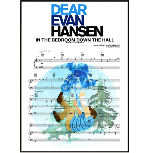 Dear Evan Hansen - IN THE BEDROOM DOWN THE HALL Poster