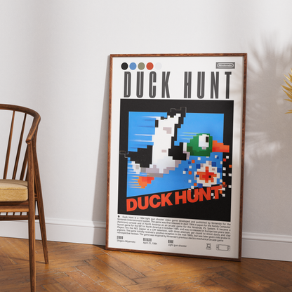 Duck Hunt Video Game Poster