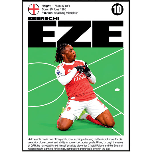 Eberechi Eze football poster – Eberechi Eze Football Poster – 98types