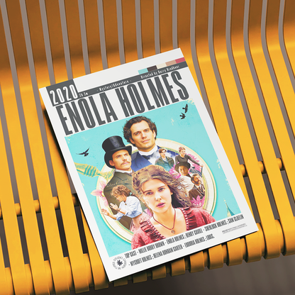 Enola Holmes 2020 Millie Bobby Brown Netflix movie poster art print UK
