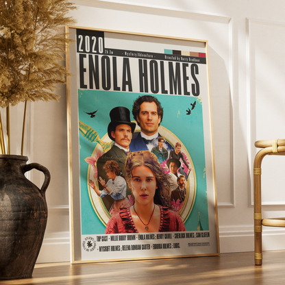 Enola Holmes 2020 Millie Bobby Brown Netflix movie poster art print UK
