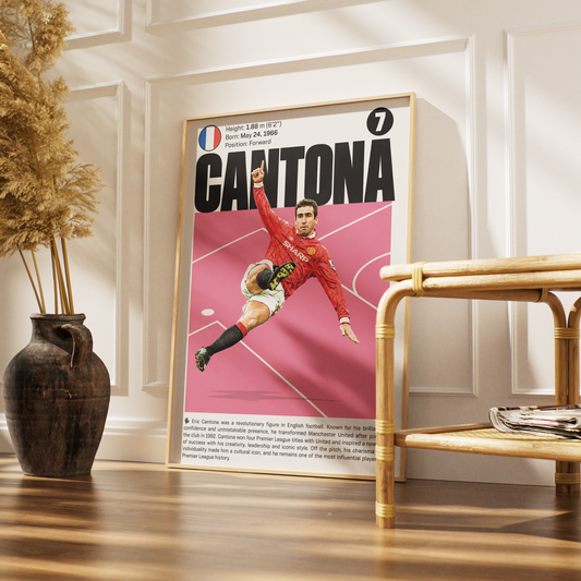 Eric Cantona football poster – Revolutionary Football Icon – 98types