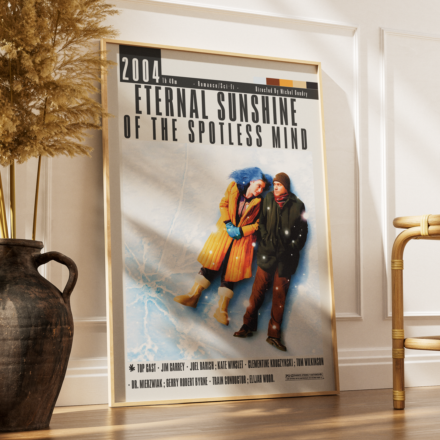 Eternal Sunshine of the Spotless Mind 2004 film poster — Joel Clementine Kate Winslet Jim Carrey wall art print UK
