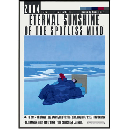 Eternal Sunshine of the Spotless Mind 2004 movie poster art print UK