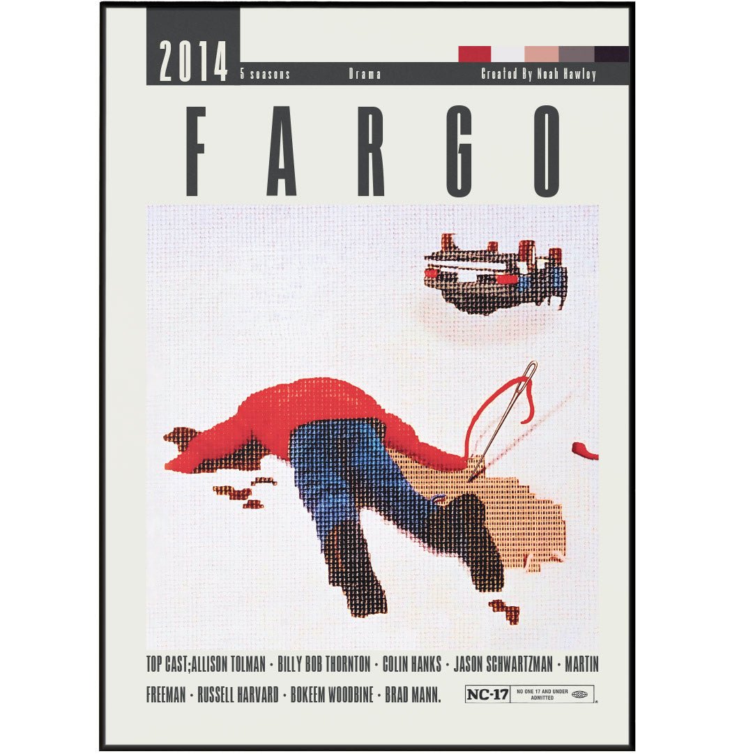 Fargo FX TV series poster — Noah Hawley crime anthology wall art print UK
