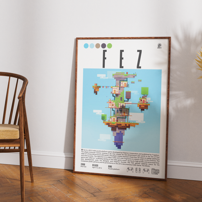 Fez Video Game Poster