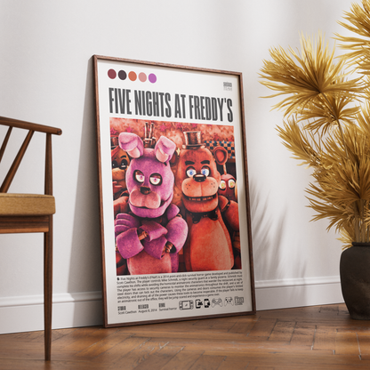 Five Nights at Freddy's Video Game Posters - 98 Types Studio