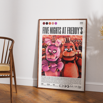 Five Nights at Freddy's Video Game Posters - 98 Types Studio