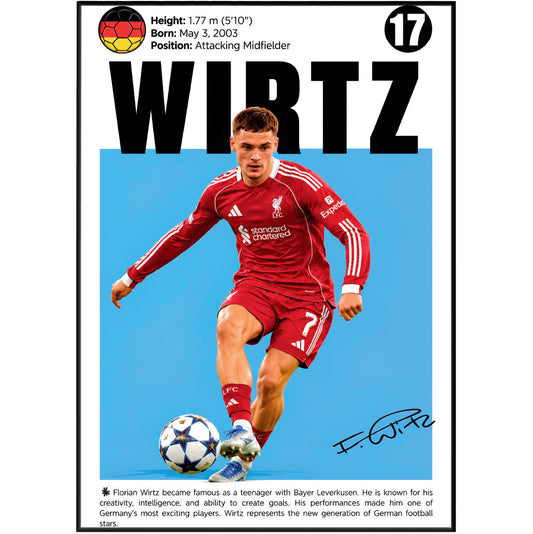Florian Wirtz Poster poster print UK – 98types