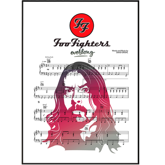 Foo Fighters – Everlong Rock Music Poster - 98types
