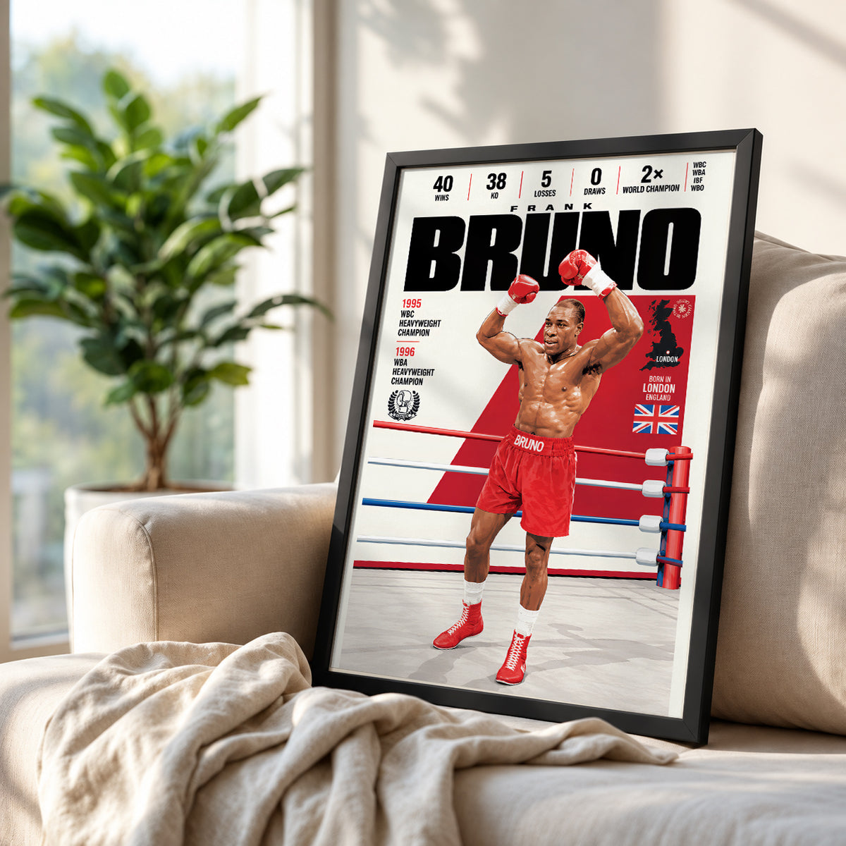 Frank Bruno Poster | Big Frank | Boxing Wall Art Print