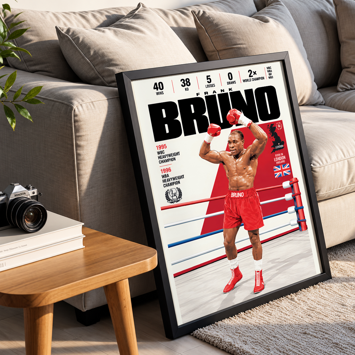 Frank Bruno Poster | Big Frank | Boxing Wall Art Print
