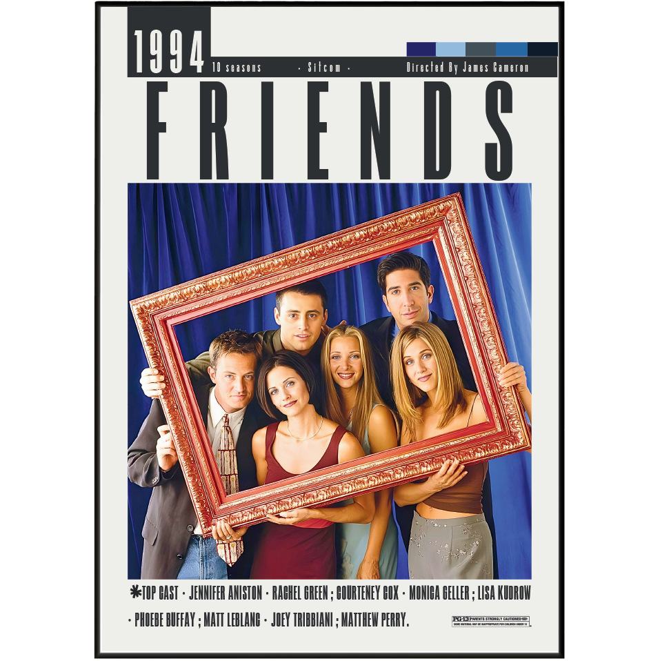 Friends 1994 sitcom poster tv series wall art