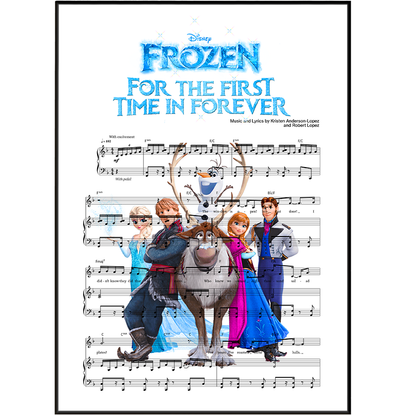 Frozen –  For the First Time in Forever Disney Musical Poster - 98types