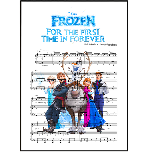 Frozen –  For the First Time in Forever Disney Musical Poster - 98types