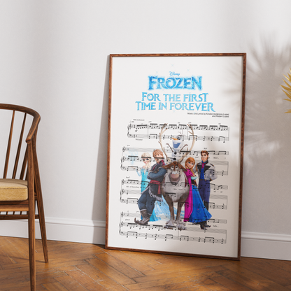 Frozen –  For the First Time in Forever Disney Musical Poster - 98types