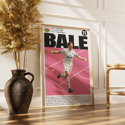 Gareth Bale football poster – Welsh Football Icon – 98types
