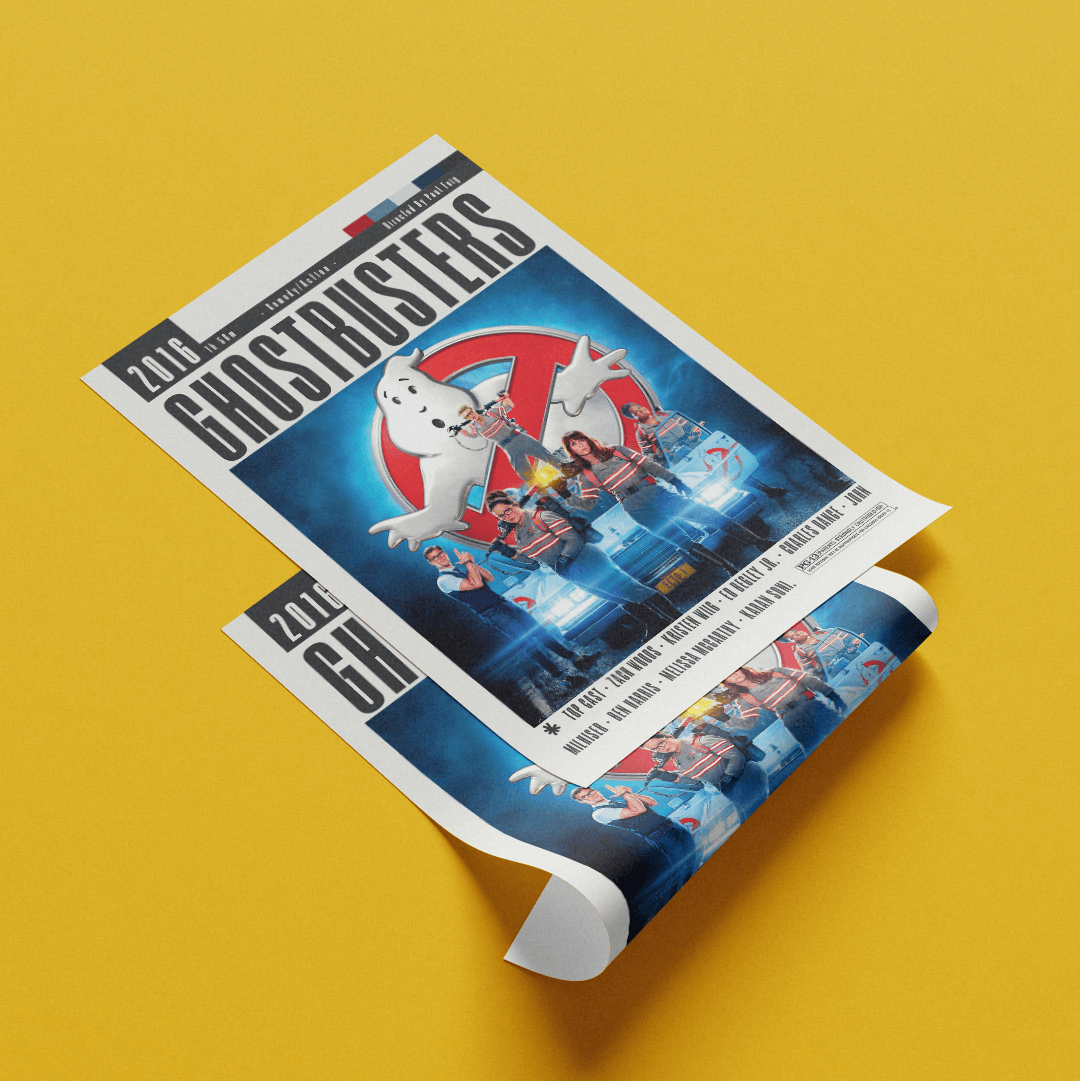Ghostbusters Answer the Call 2016 comedy film poster — Melissa McCarthy Kristen Wiig Kate McKinnon wall art print UK
 - 98types