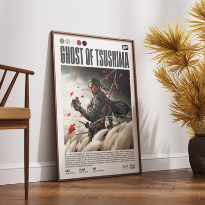 Ghost of Tsushima Video Game Posters