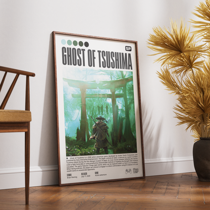 Ghost of Tsushima Video Game Poster