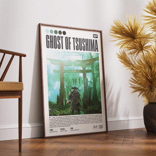 Ghost of Tsushima Video Game Poster