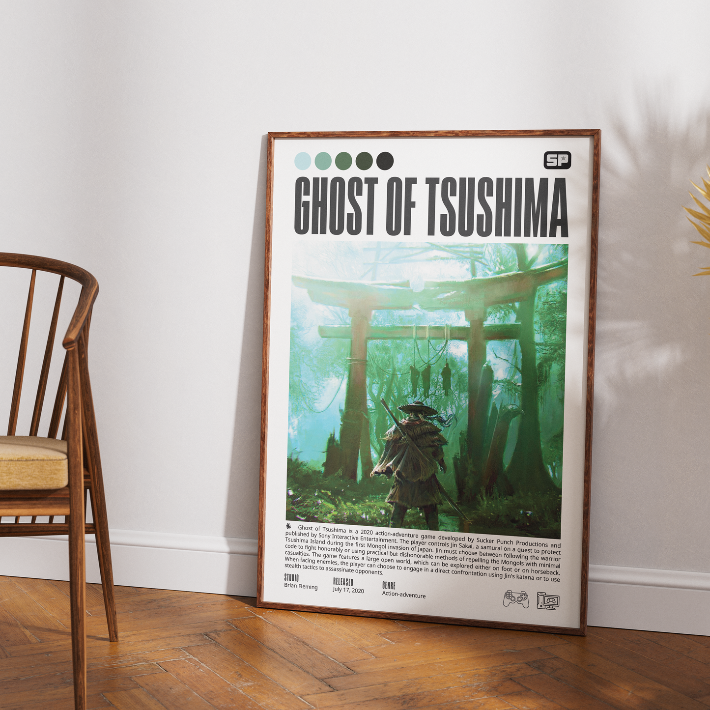 Ghost of Tsushima Video Game Poster