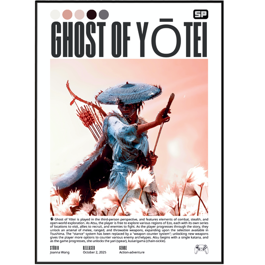 Ghost of Yōtei Video Game Poster