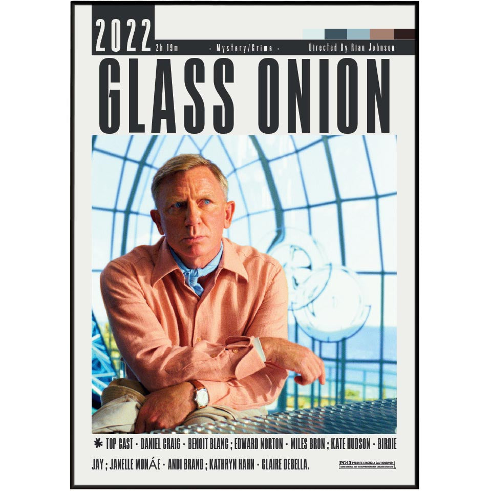 Glass Onion: A Knives Out Mystery (2022) Movie Poster - 98types