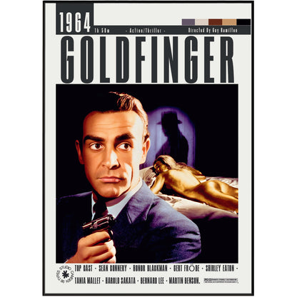 Goldfinger 1964 film poster wall art print by 98types