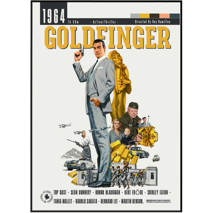 Goldfinger 1964 film poster wall art print by 98types