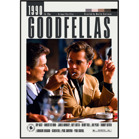 Goodfellas (1990) Film Poster UK poster by 98 Types – view 2