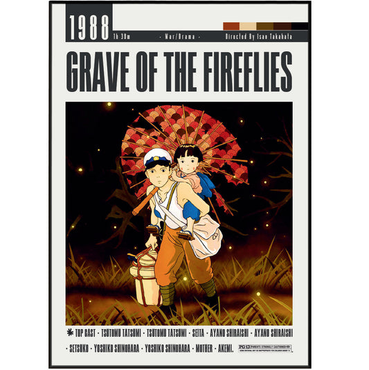 Grave of the Fireflies (1988) Movie Poster