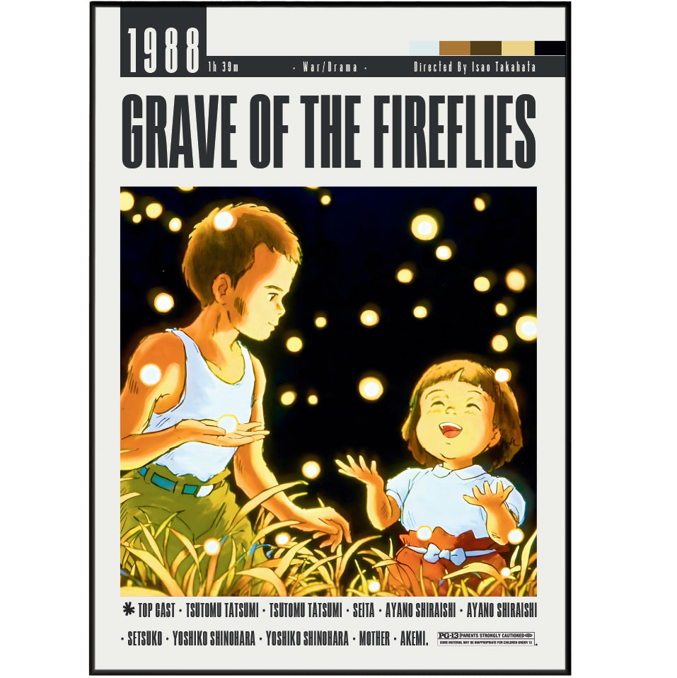 Grave of the Fireflies (1988) Movie Posters