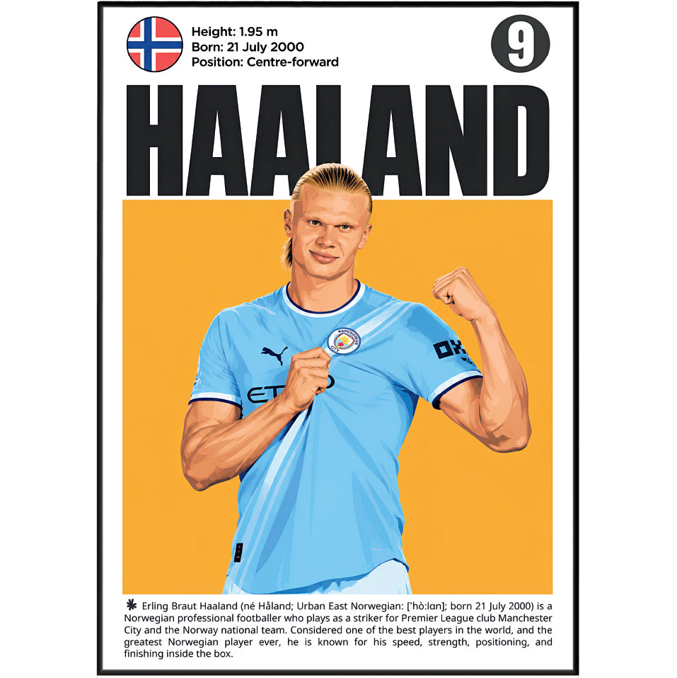 Erling Haaland Poster poster print UK – 98types