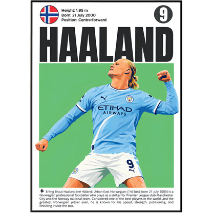 Erling Haaland Poster poster print, view 3 – 98types